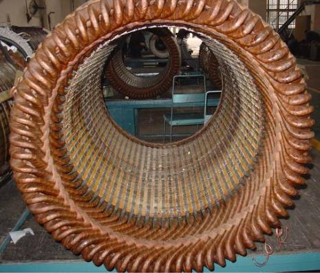 VPI浸烘后的定子鐵心