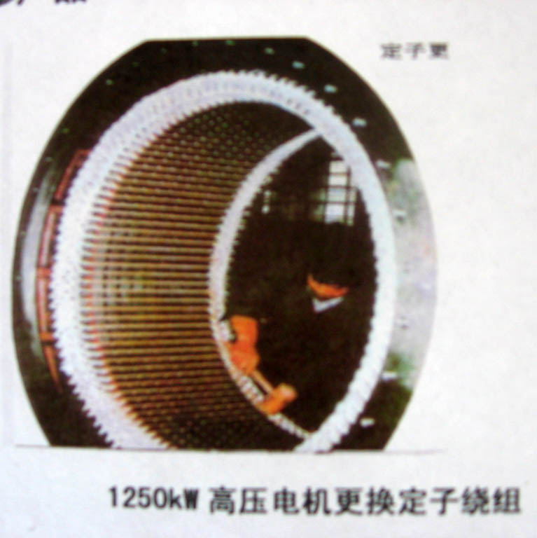 1250kw高壓電機(jī)更換定子繞組